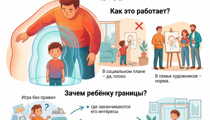 Границы ребенка заканчиваются там, где появляется адекватная взрослая позиция