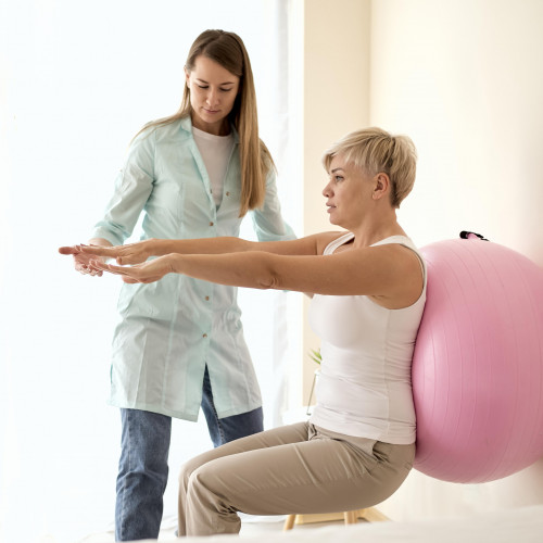 Physical therapy during physical rehabilitation