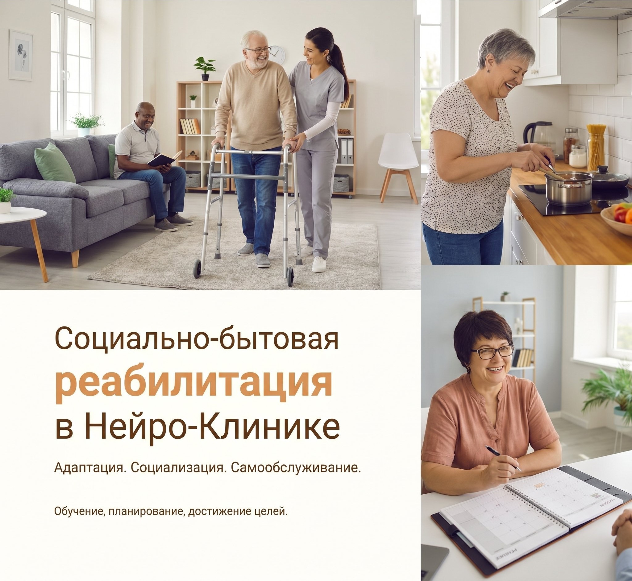 Social and domestic rehabilitation in the Neuro Clinic