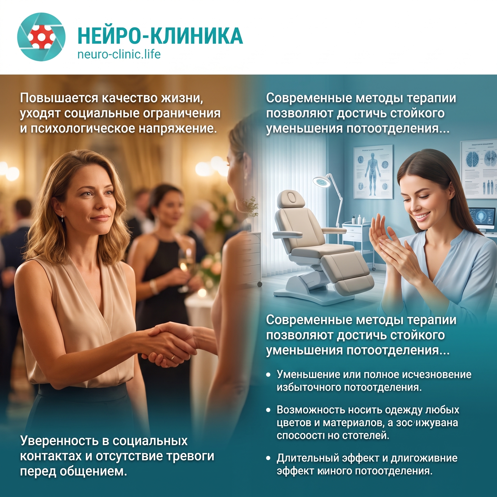 Результаты лечения гипергидроза